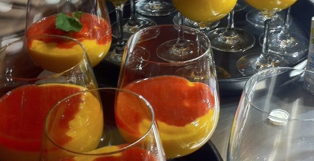 Mango Creme als Desert