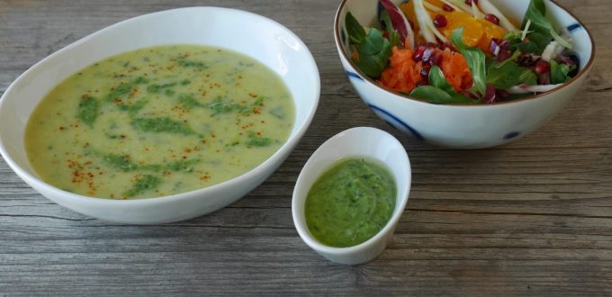 Blumenkohl-Topinambur-Kokos-Curry-Suppe