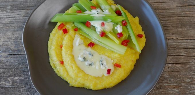 Lauch in Gorgonzola-Creme